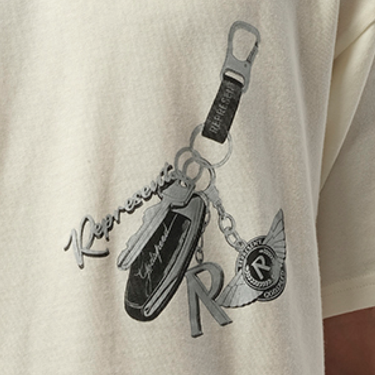 Keys To The Club T-Shirt in Flat White