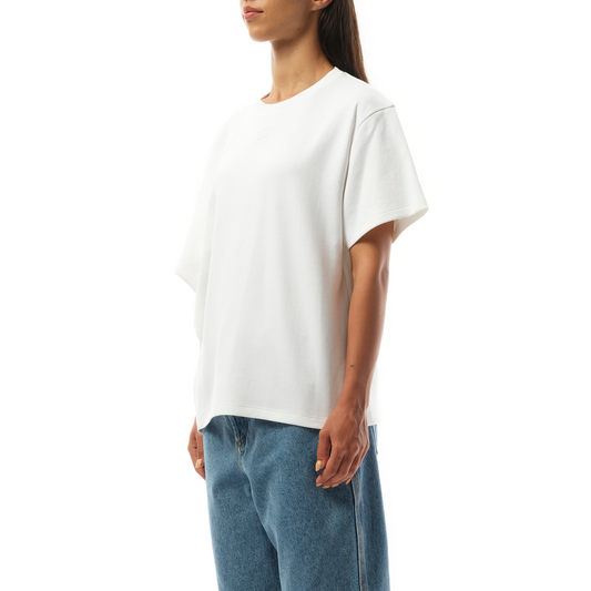 Draped T-Shirt in White