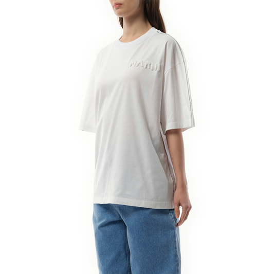 Embossed Logo T-Shirt in Lily White