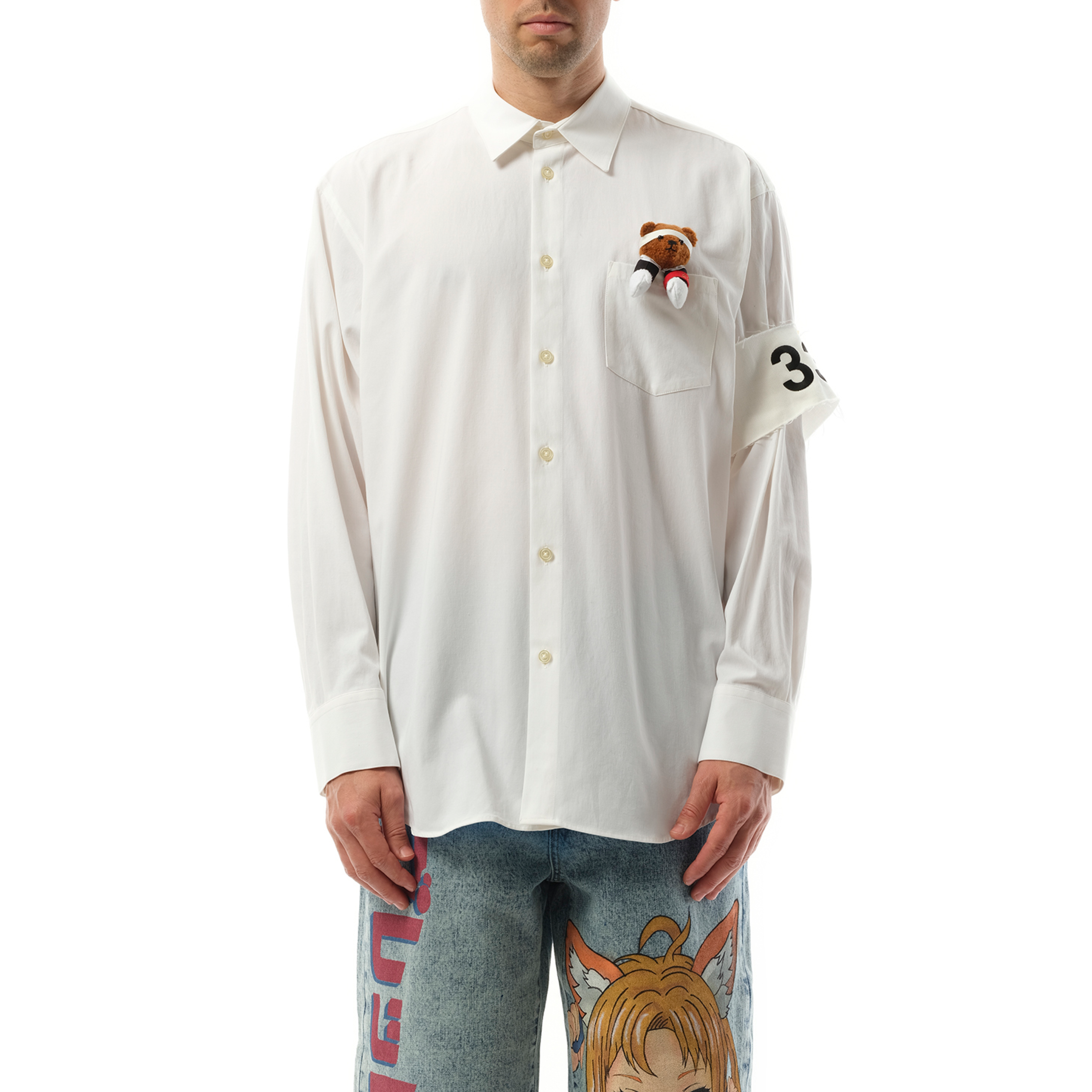 Support Group Bear Shirt in White