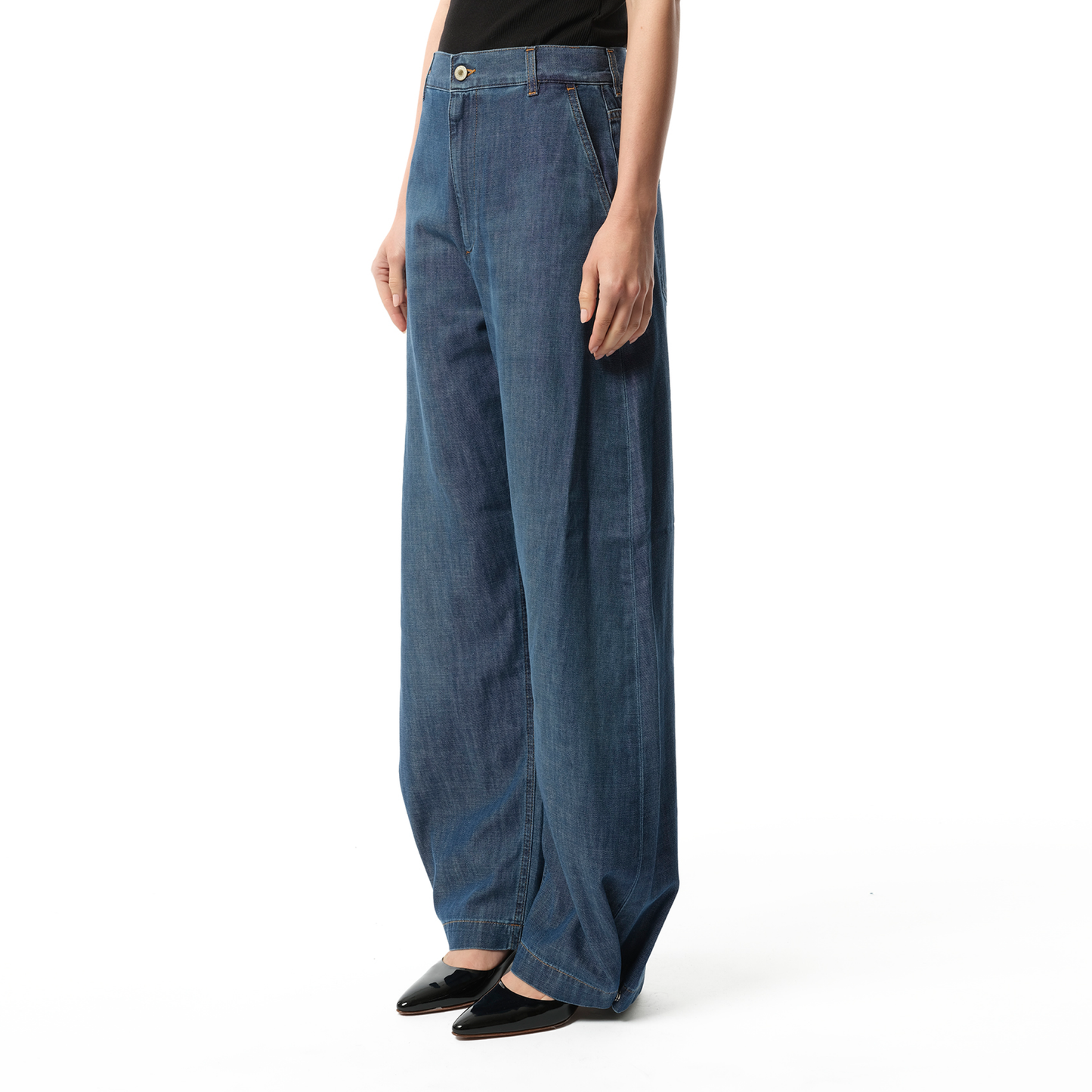 Balloon Trousers AF in Washed Blue