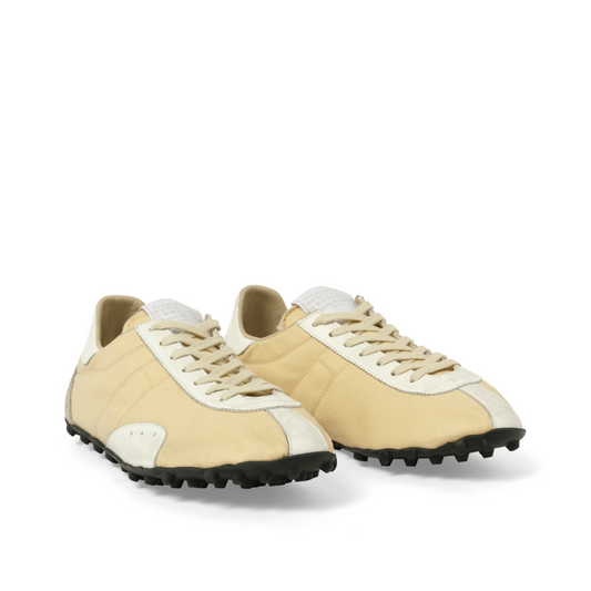 Sprinters Low Top Sneaker in Yellow/White/Antique White