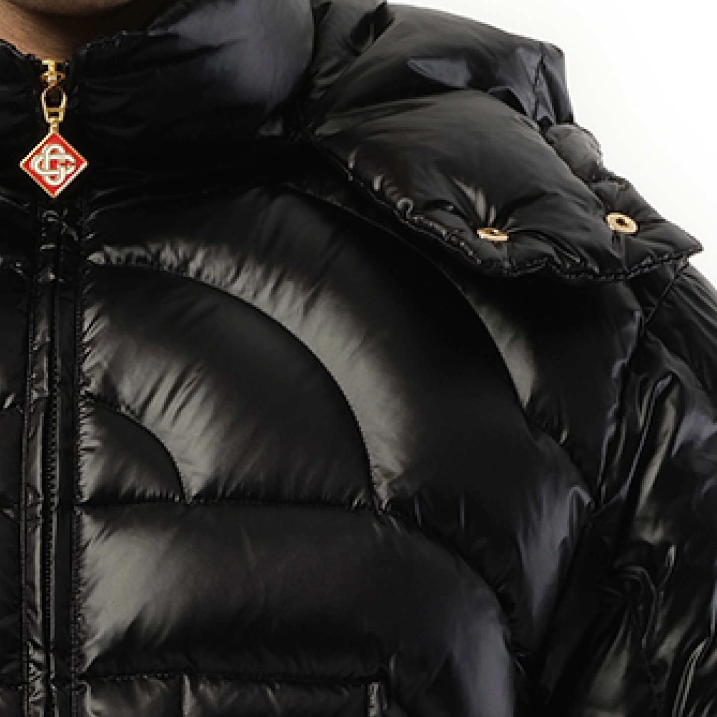 Casa Crest Quilted Down Jacket in Black