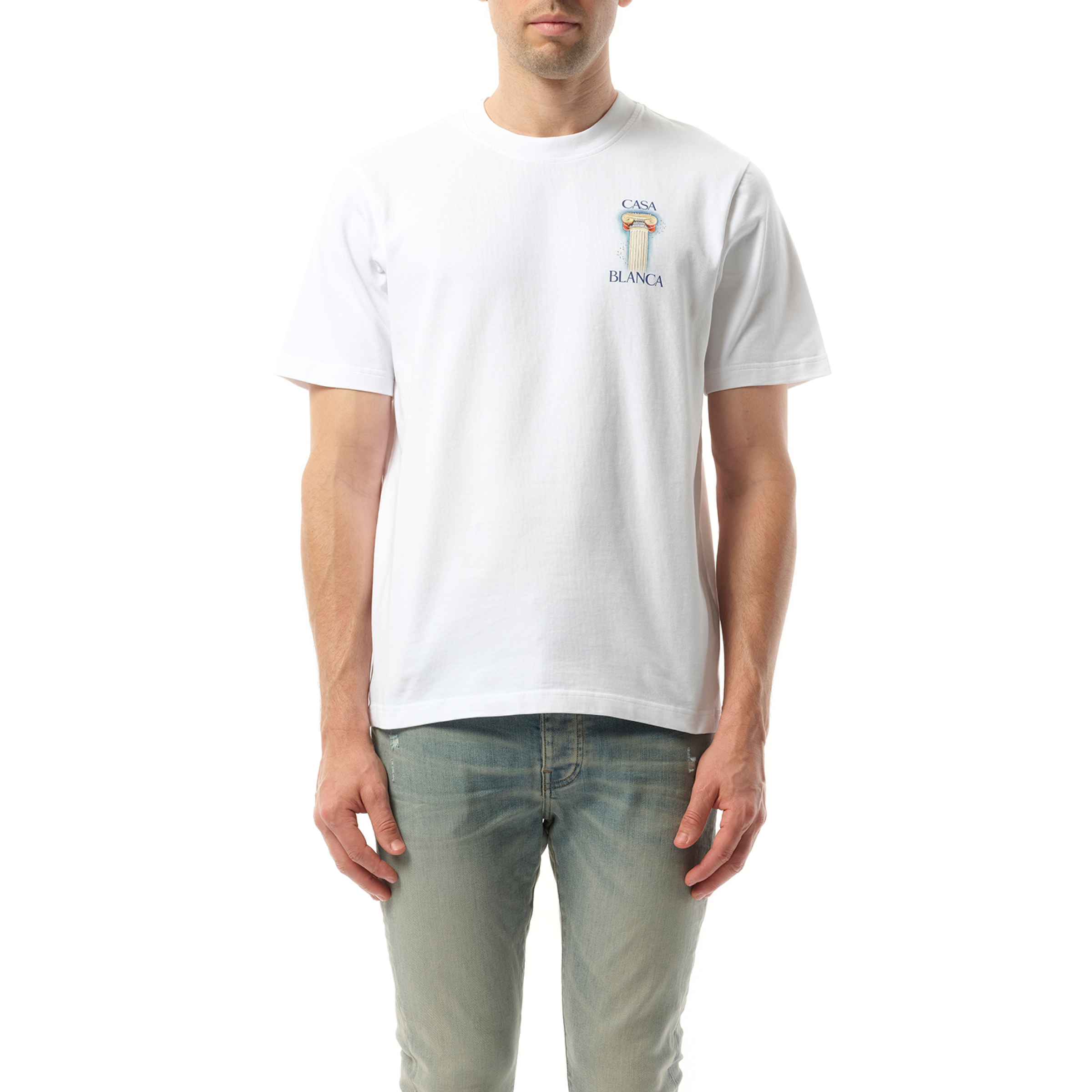 La Colomne Printed T-Shirt in White