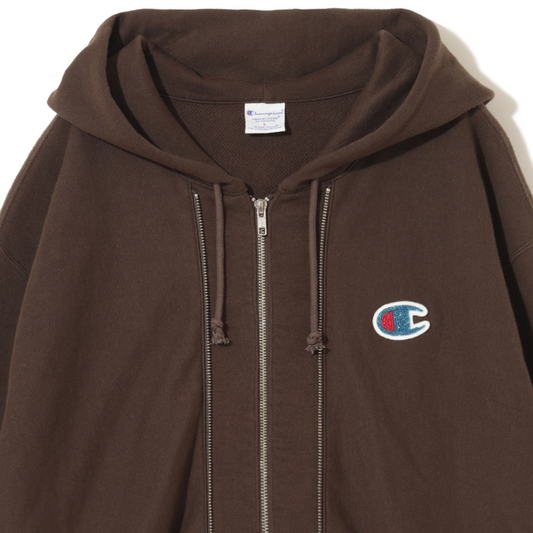 Undercover x Champion Zip Hoodie in Brown