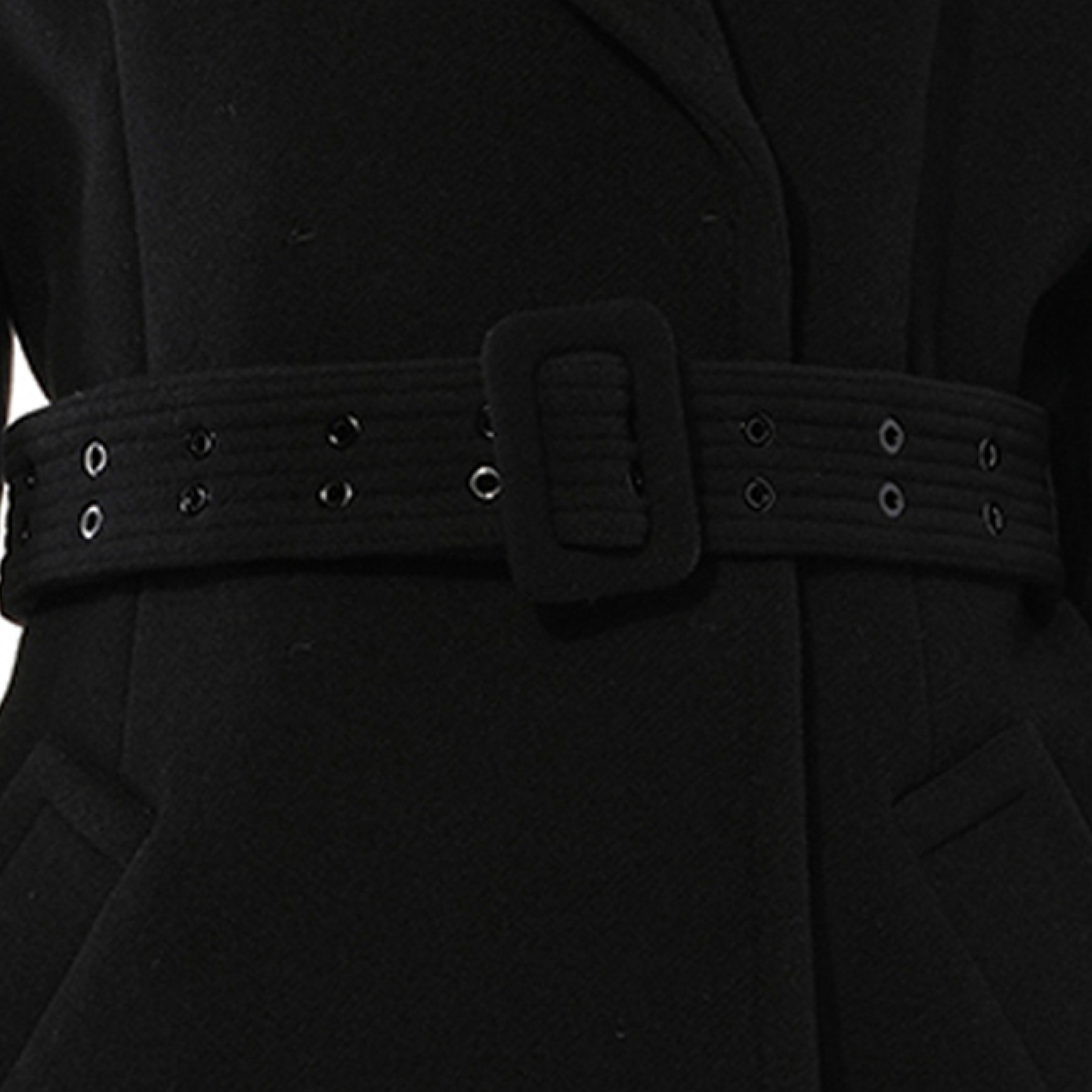 Coat And Belt in Black