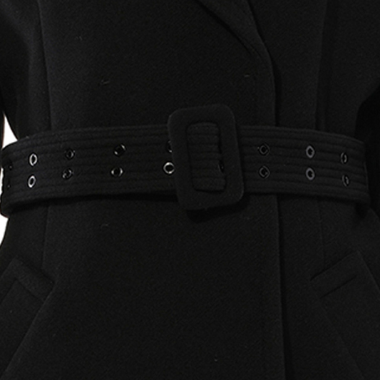 Coat And Belt in Black