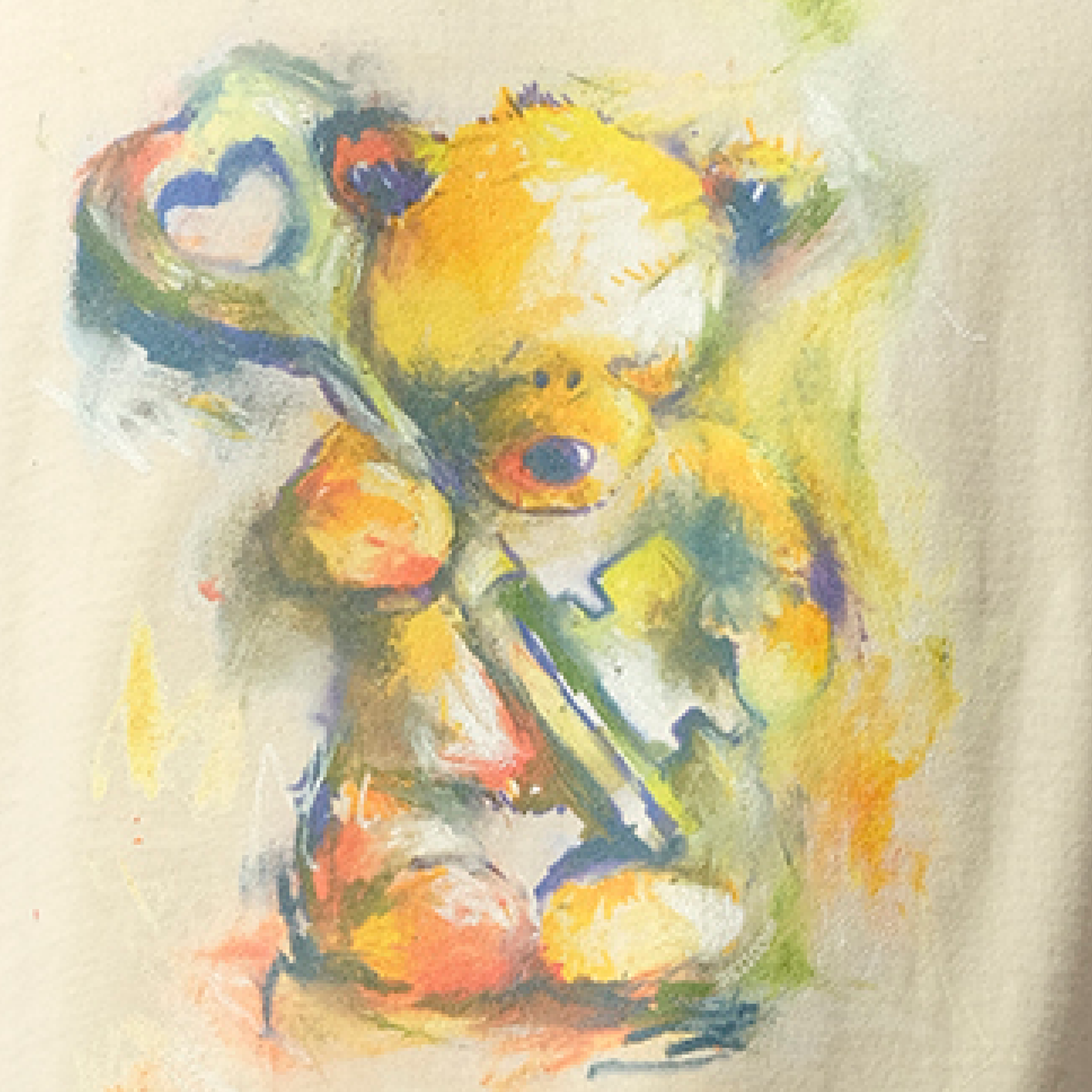 Teddy Bear with Key T-Shirt in Beige