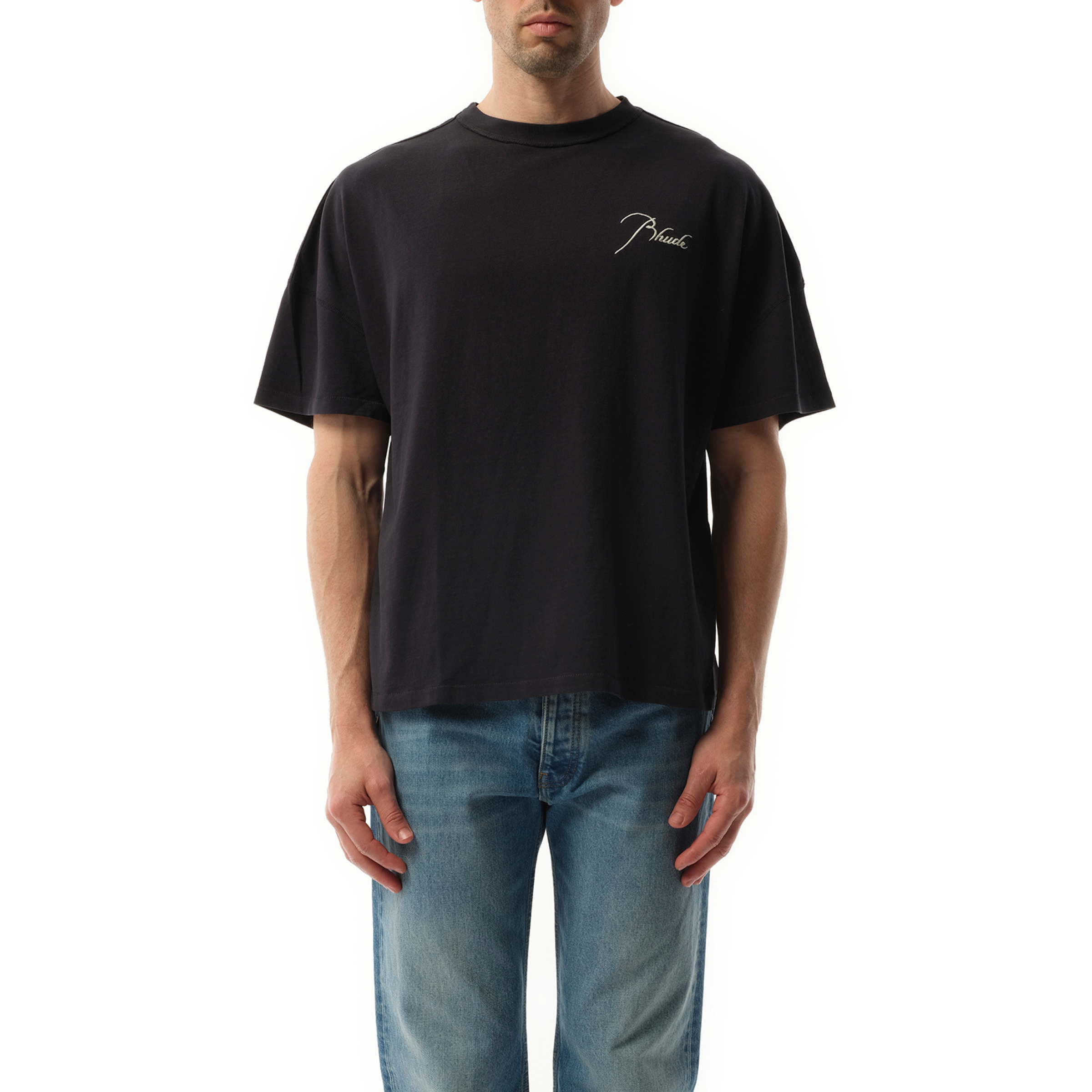 Rhude Reverse T-Shirt in Vintage Black