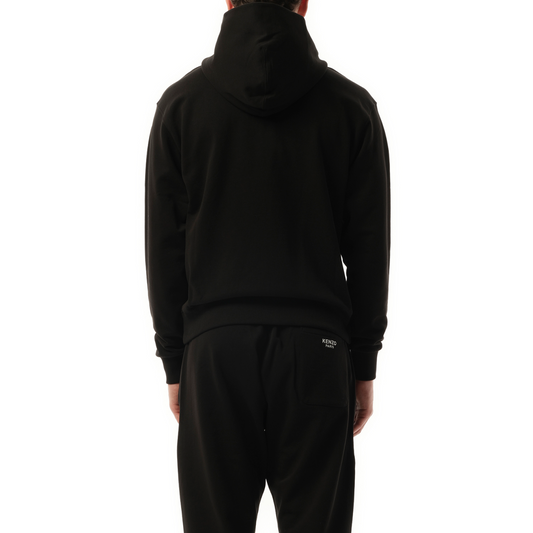 Boke Flower Full Zip Hoodie in Black