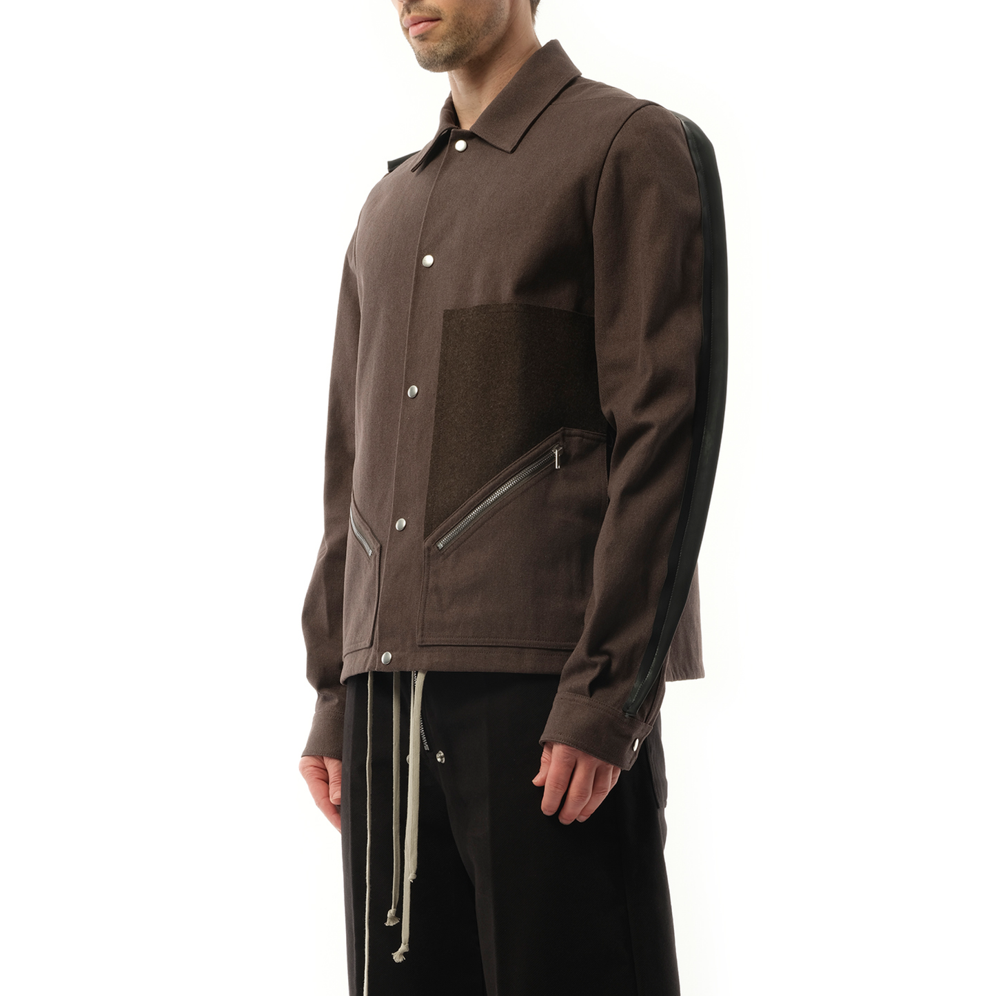 Tour Snap Front Jacket in Ash/Brown/Black