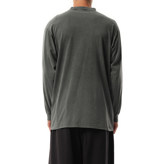 Tbilisi LS Large T-Shirt in Faded Washed Black