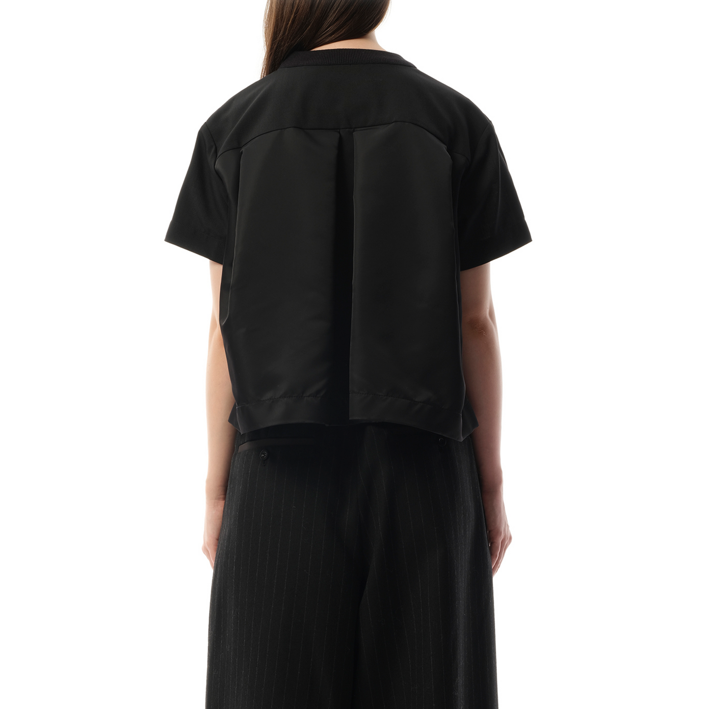 Suiting Short-sleeve Pullover in Black