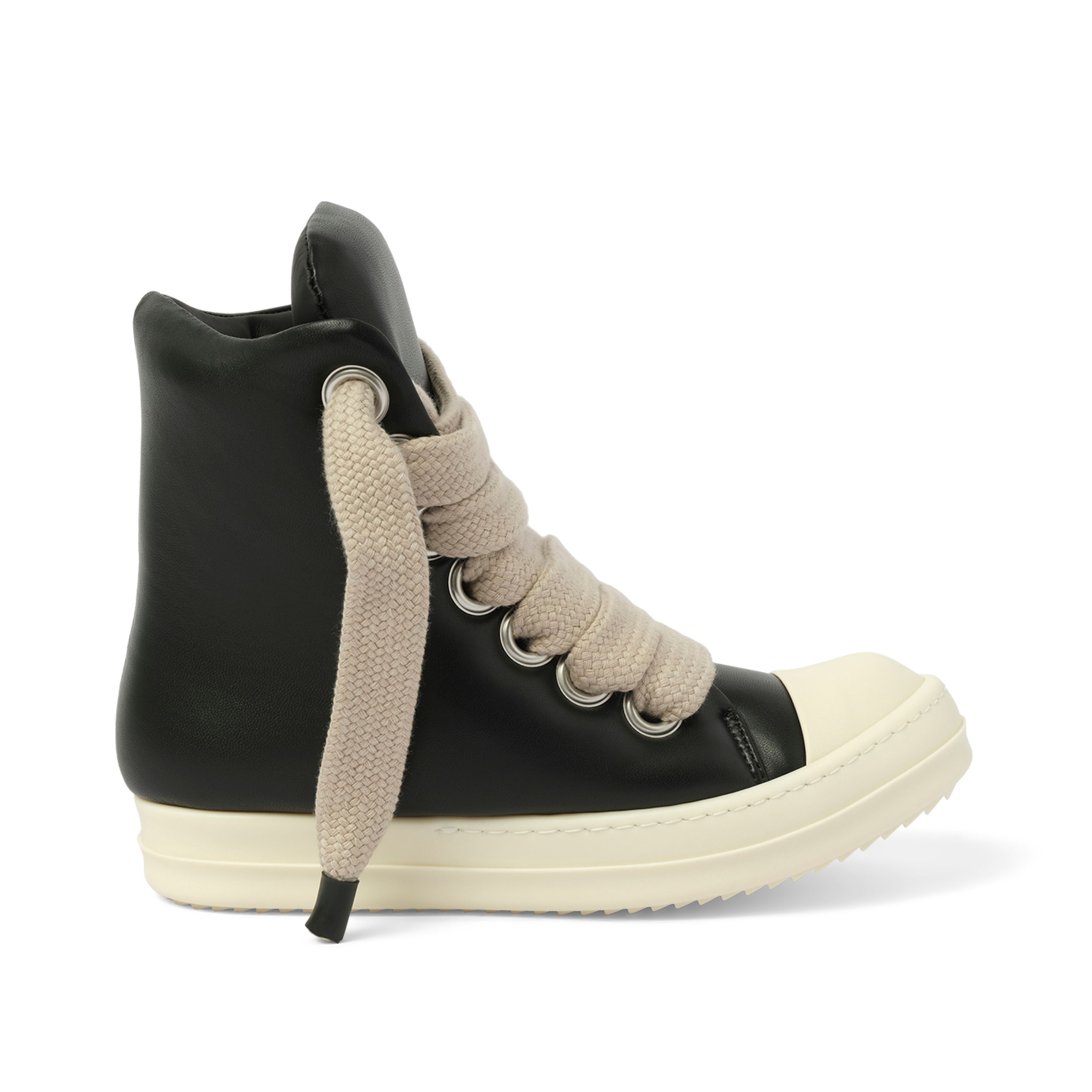 Padded Jumbolaced  Sneaker in Black/Milk/Milk