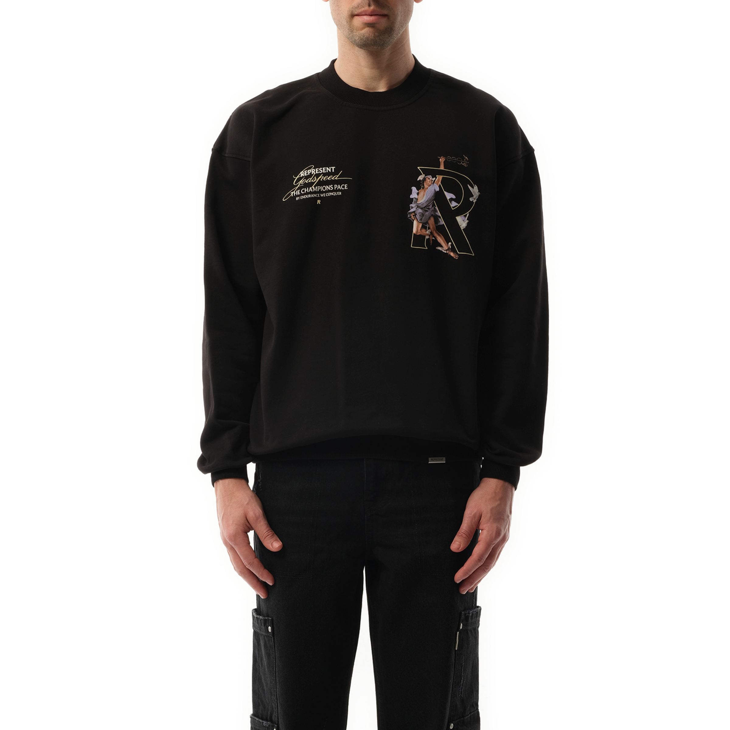 Hermes Sweatshirt in Jet Black