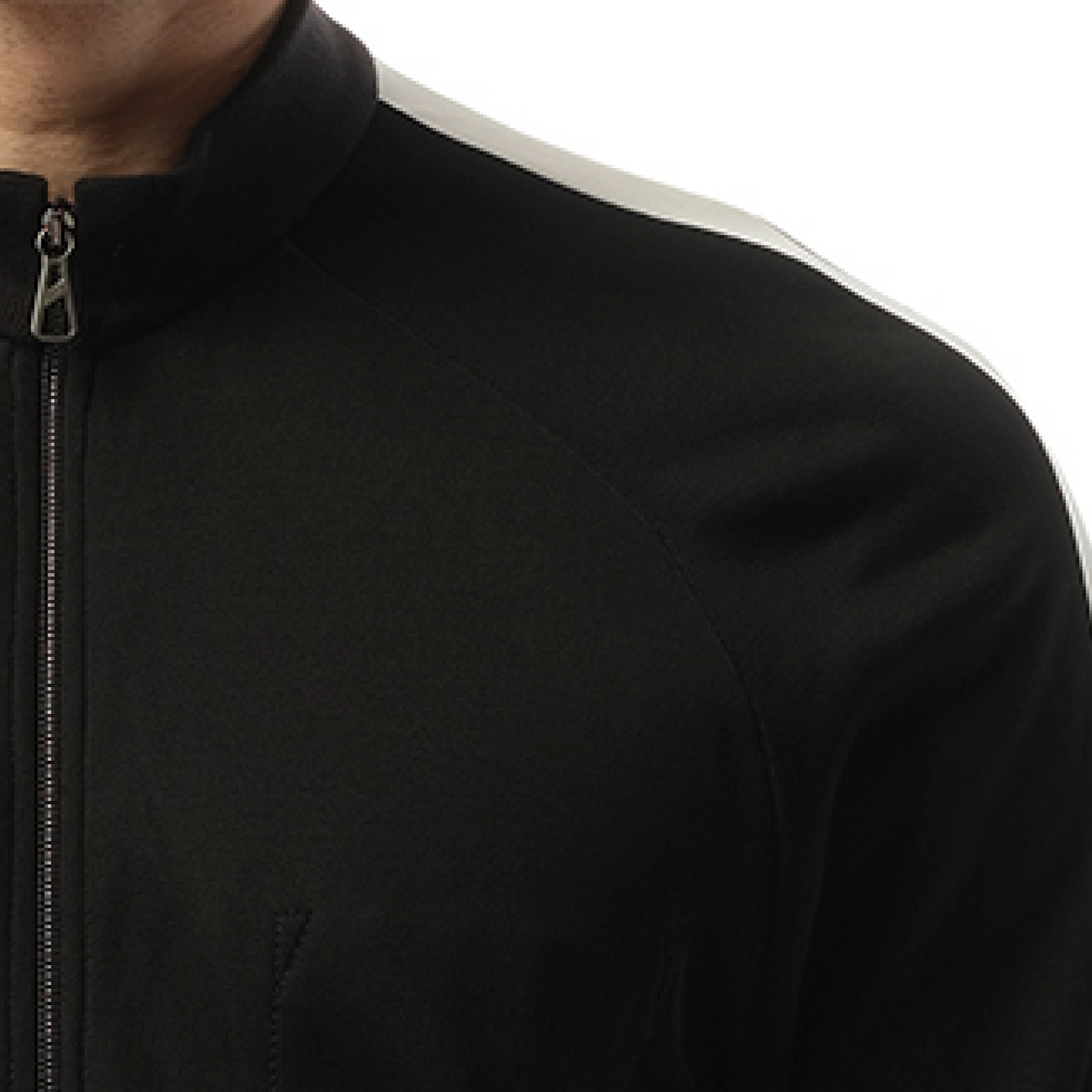 Satin Technical Jacket in Black