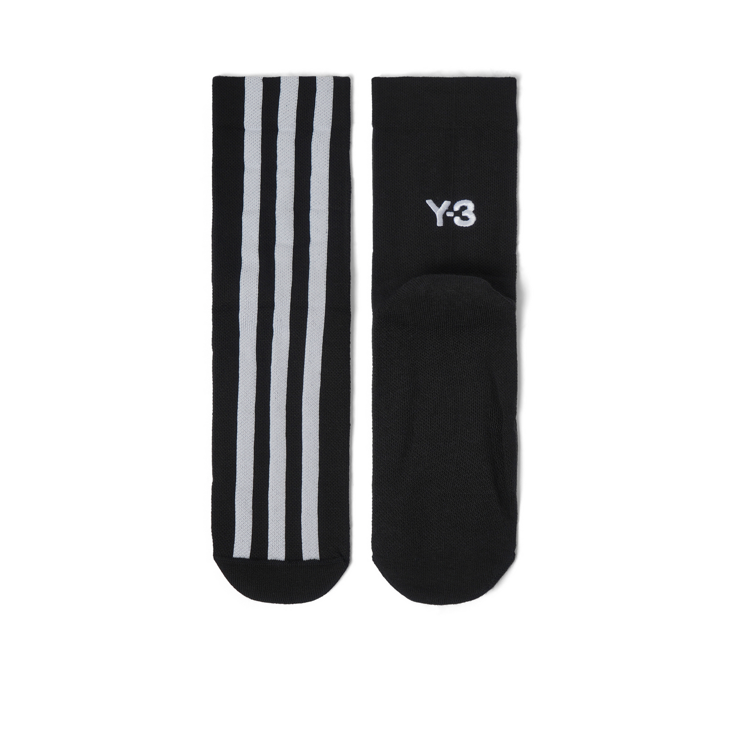 Y-3 Stripe Socks in Black