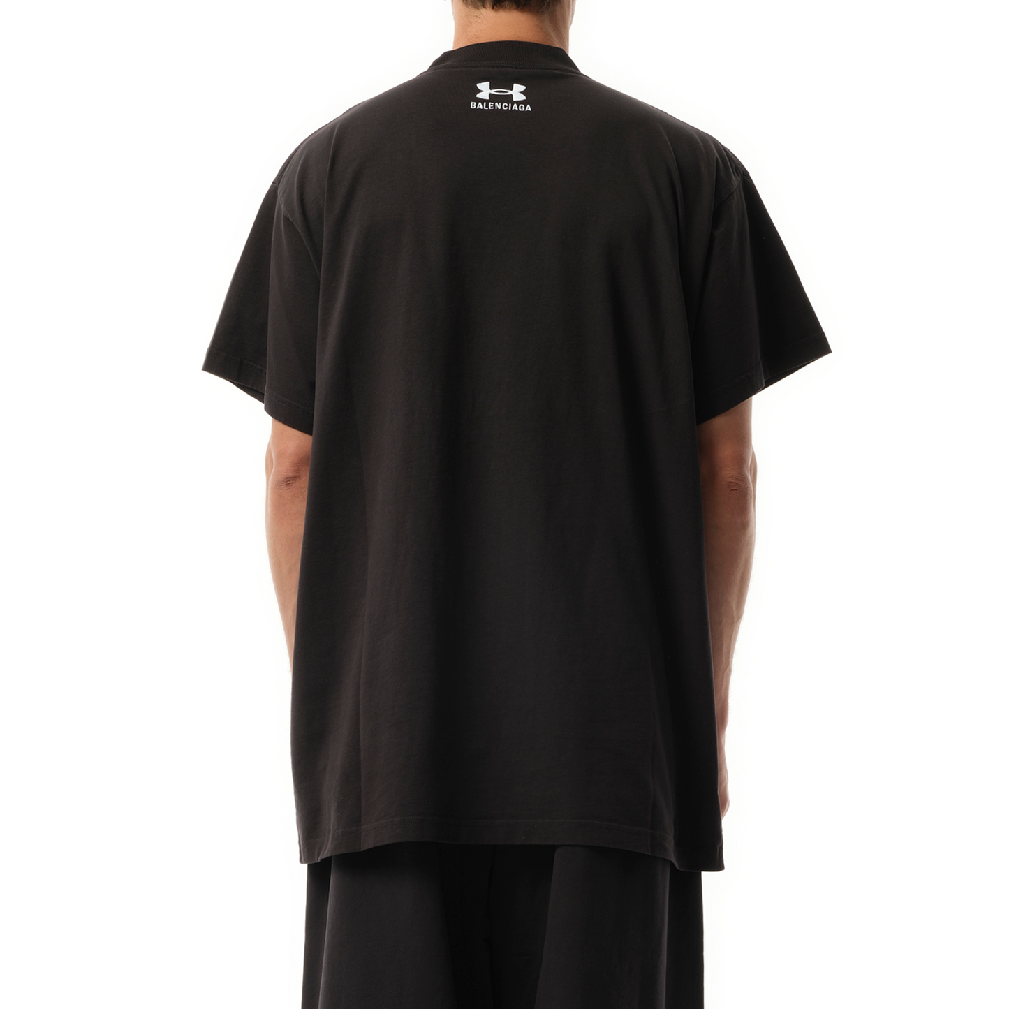 Under Armour Oversized T-Shirt in Washed Black/White