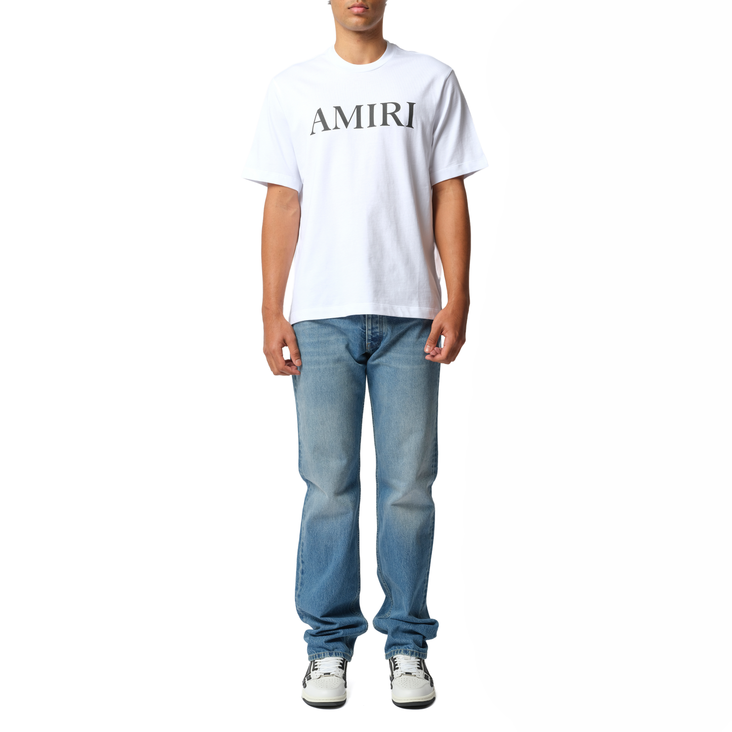 Amiri Core Logo T-Shirt in White/Black