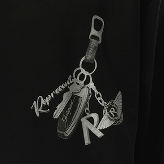 Keys To The Club Hoodie in Jet Black