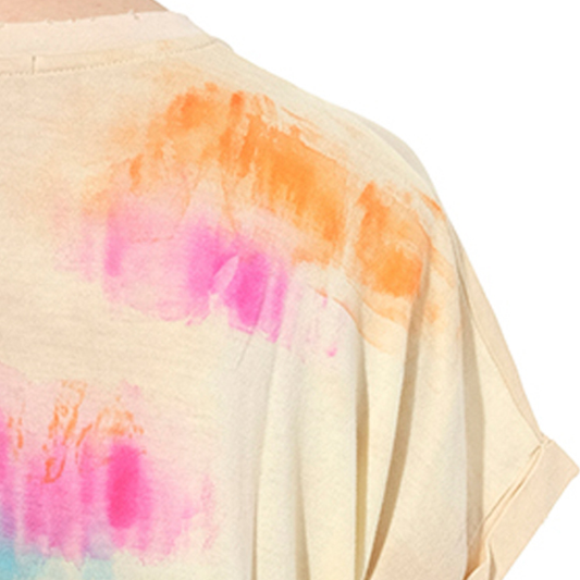 Tie-Dye Crest T-Shirt in Multicolor