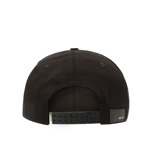 3 Star Canvas Hat in Black/Champagne