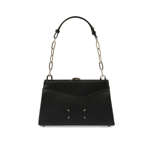 Snatched Small Shoulder Clutch Bag in Black