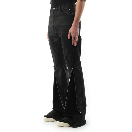 Bolan Banana Denim Pants in Black Wax