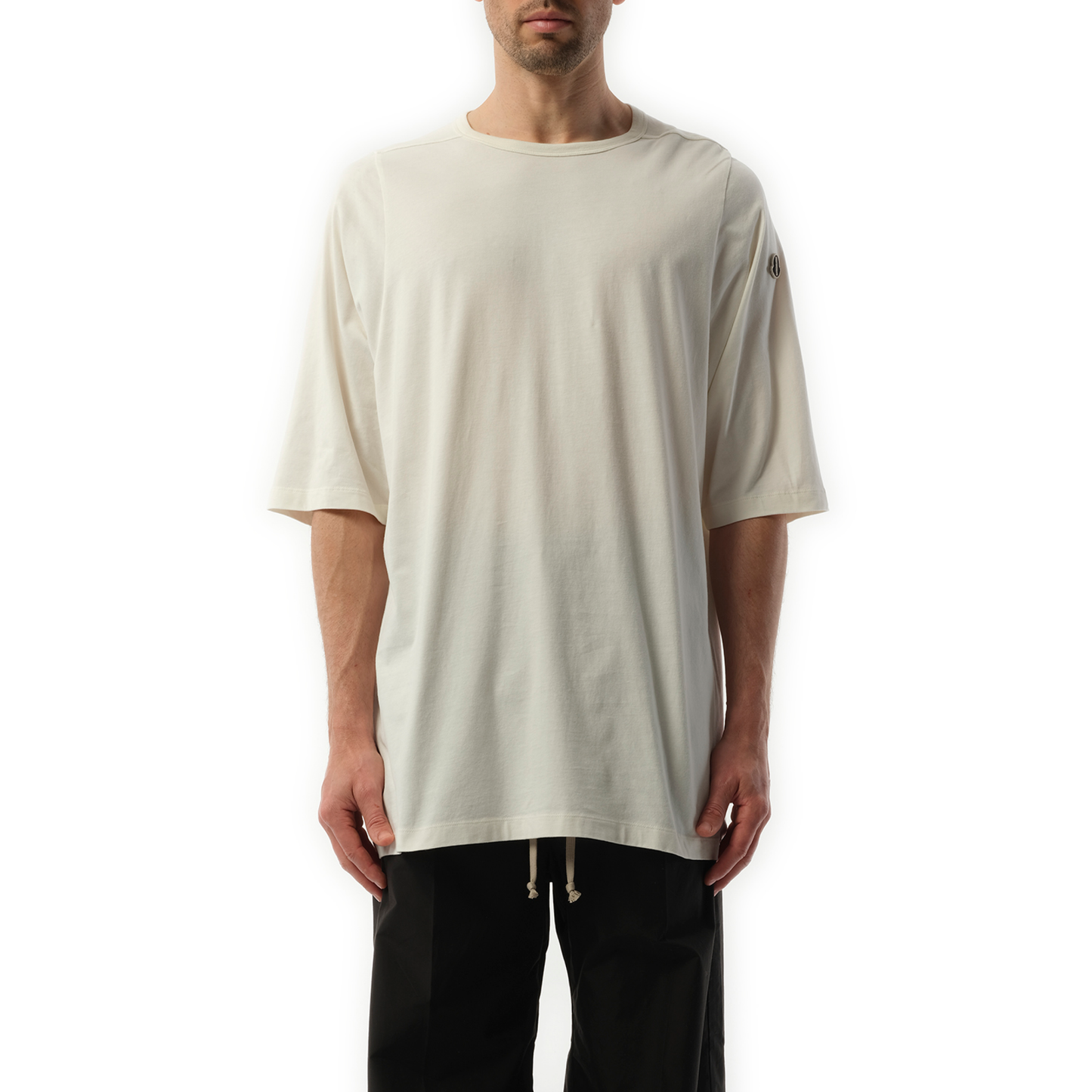 Rick Owens x Moncler Crewneck SS T-Shirt in Milk