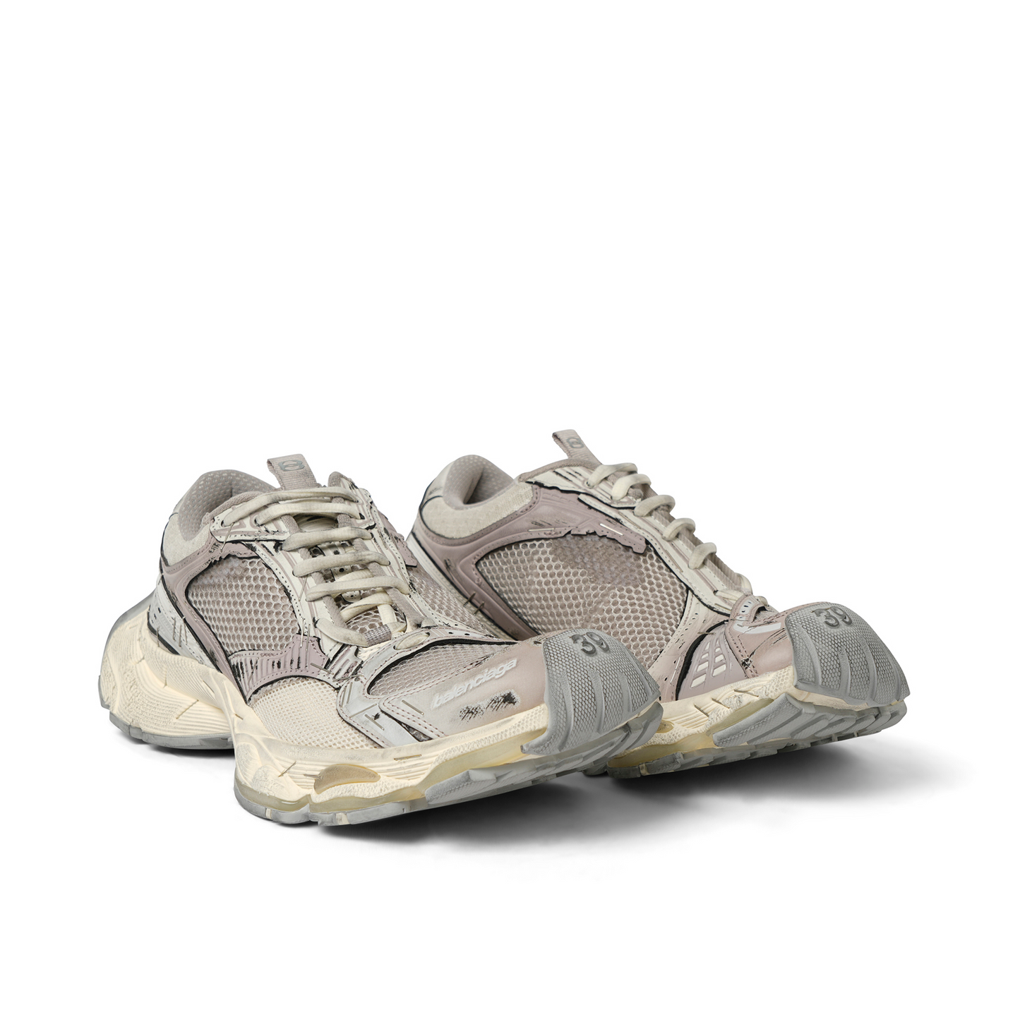 Stapler Sneaker in Beige/Grey