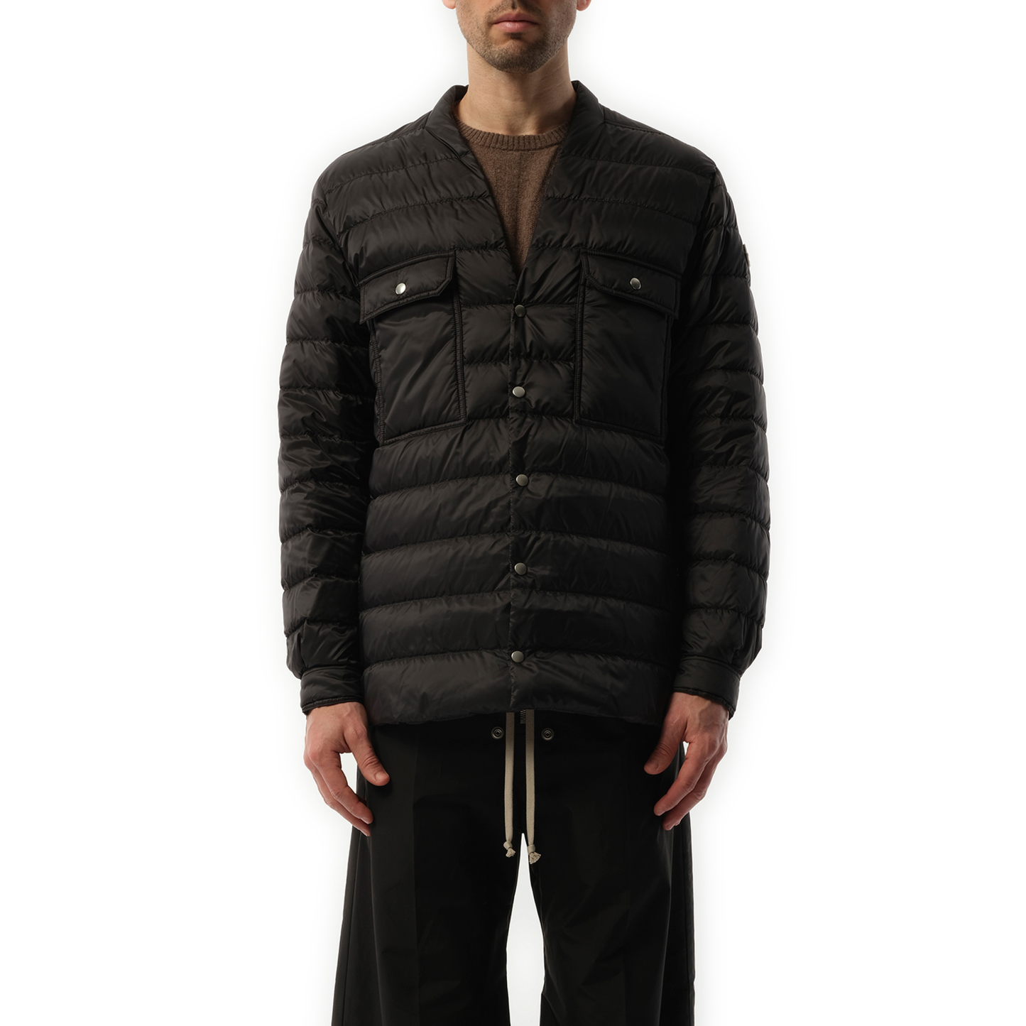 Rick Owens x Moncler Padded Outershirt in Black