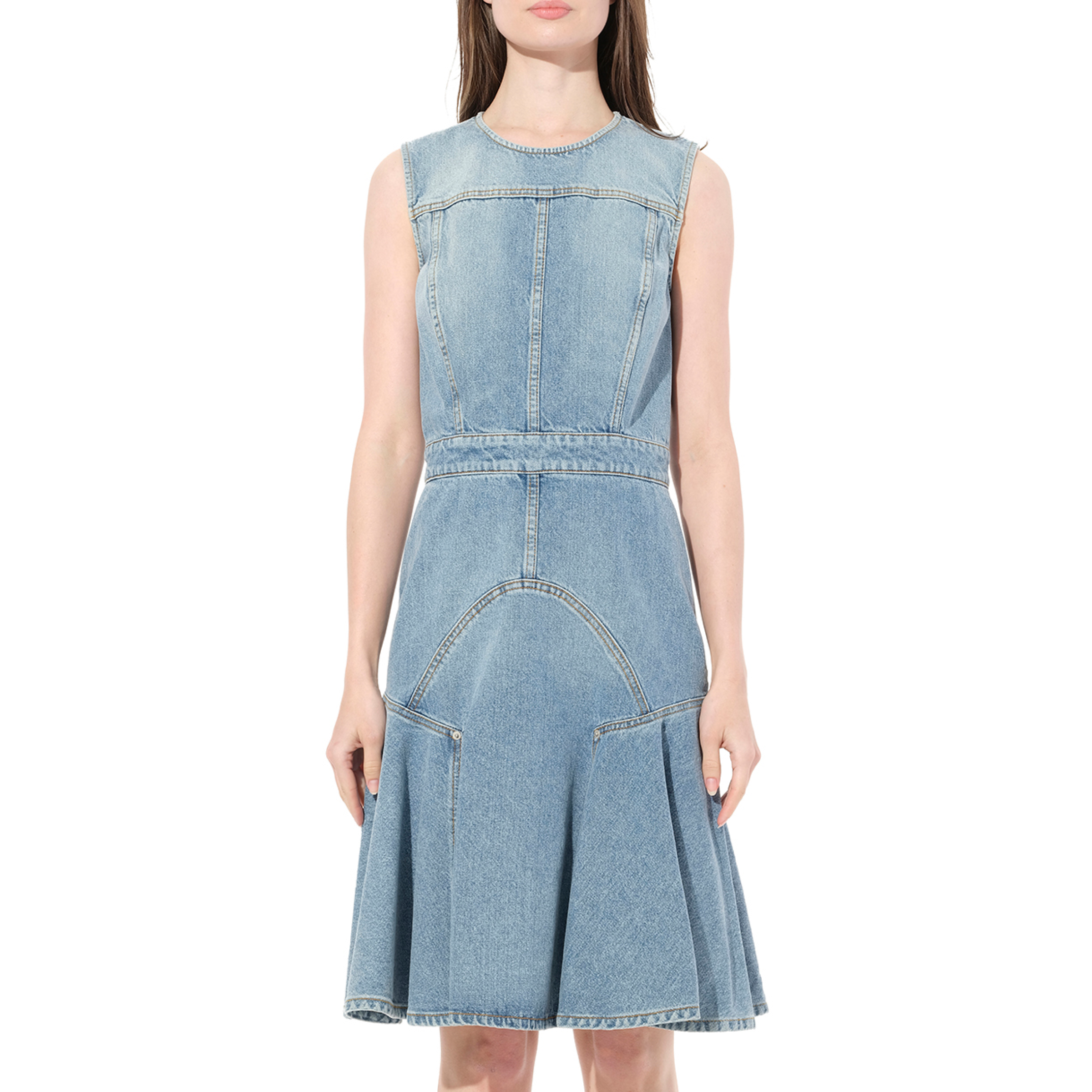 Abito Denim Dress in Blue