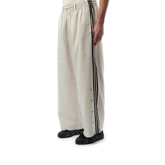 Snap Button 3 Stripe Pants in Orb Grey