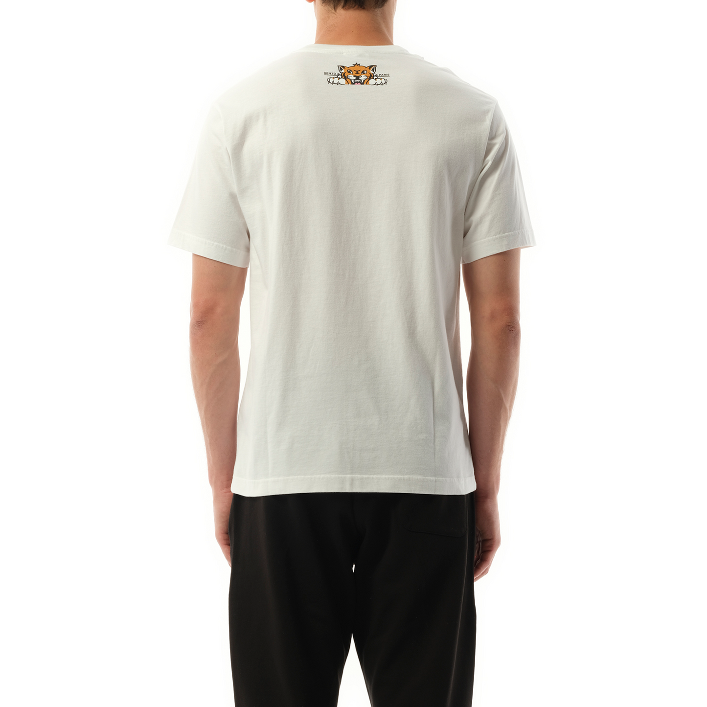 Kenzo Happy Tiger Classic T-Shirt in Off White