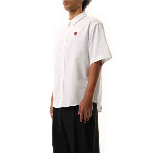 Boke Flower Crest Short Sleeve Shirt in White