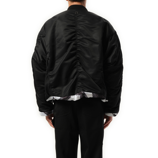 Reversible Bomber Jacket in Black