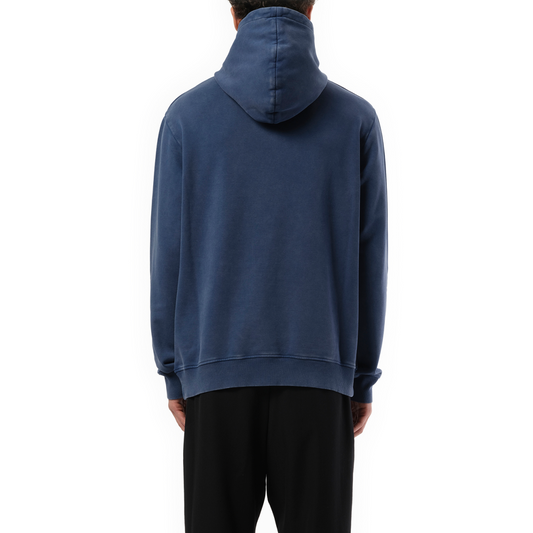 Balmain Vintage Emb Hoodie in Blue