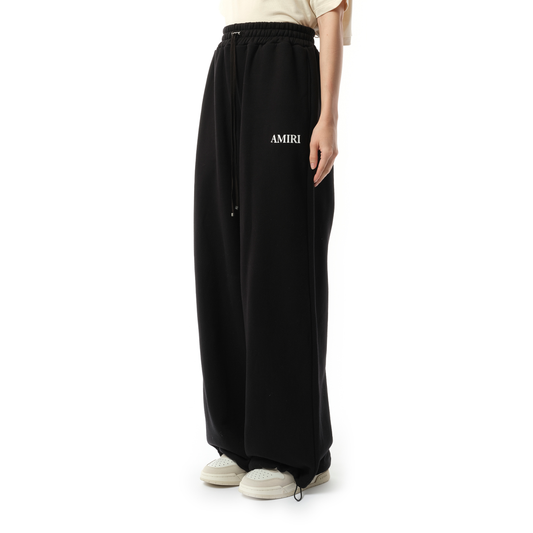 Core logo Flare Sweatpant in Black