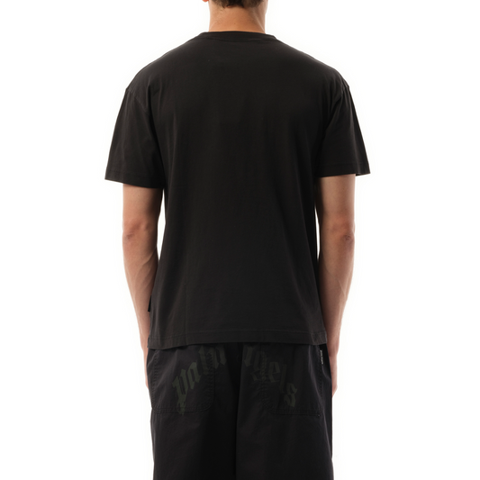 Curved Logo T-Shirt in Black