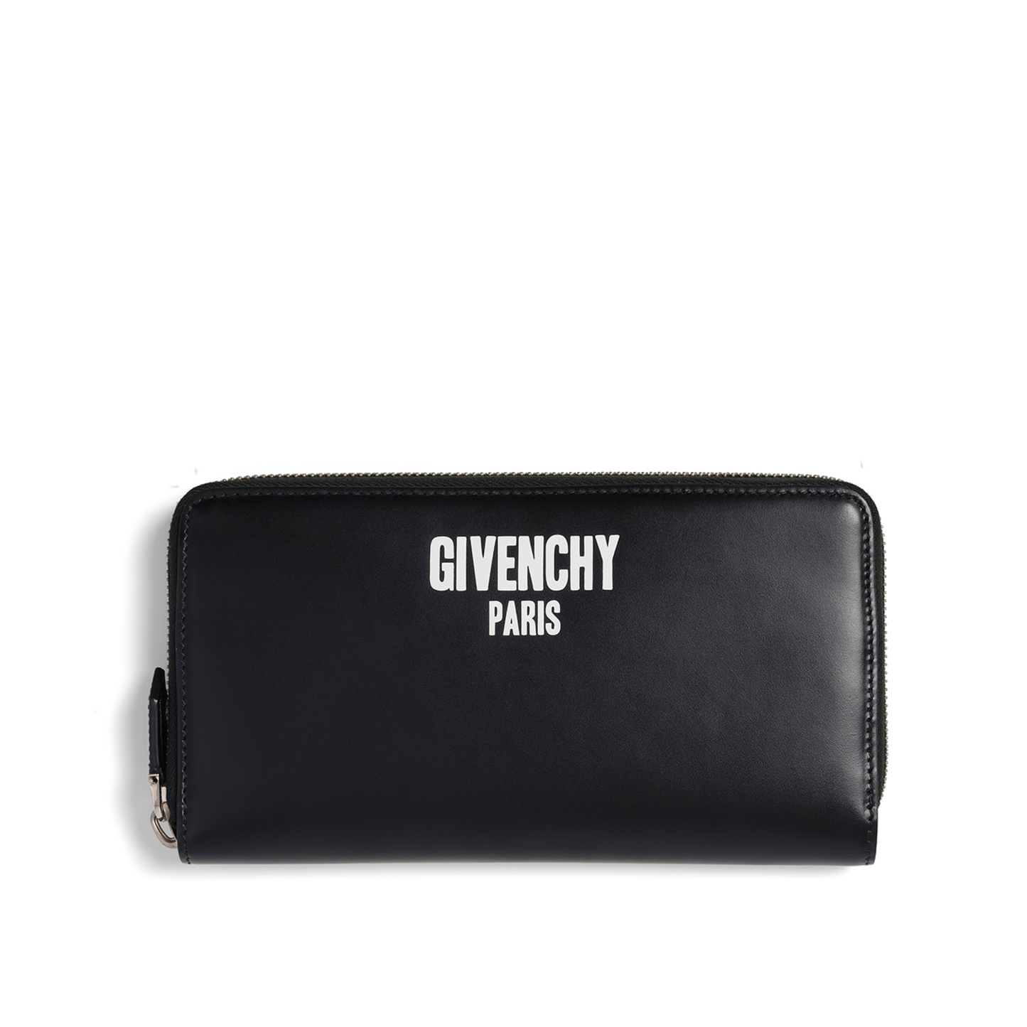 Big Logo Zipped Wallet in Black