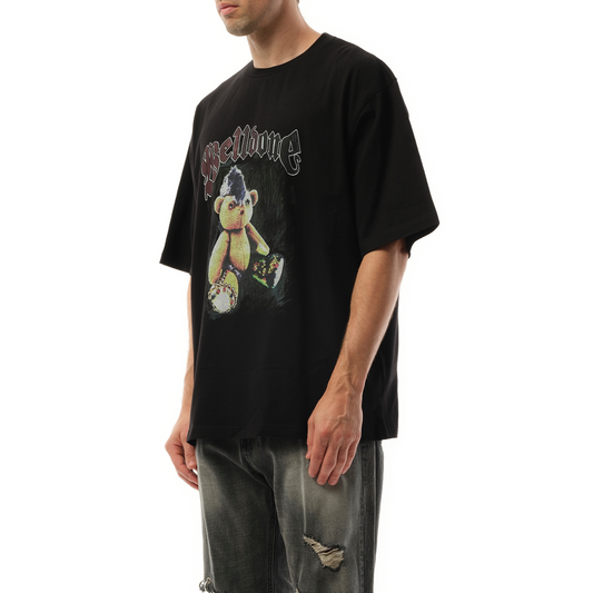 Punk Teddy T-Shirt in Black