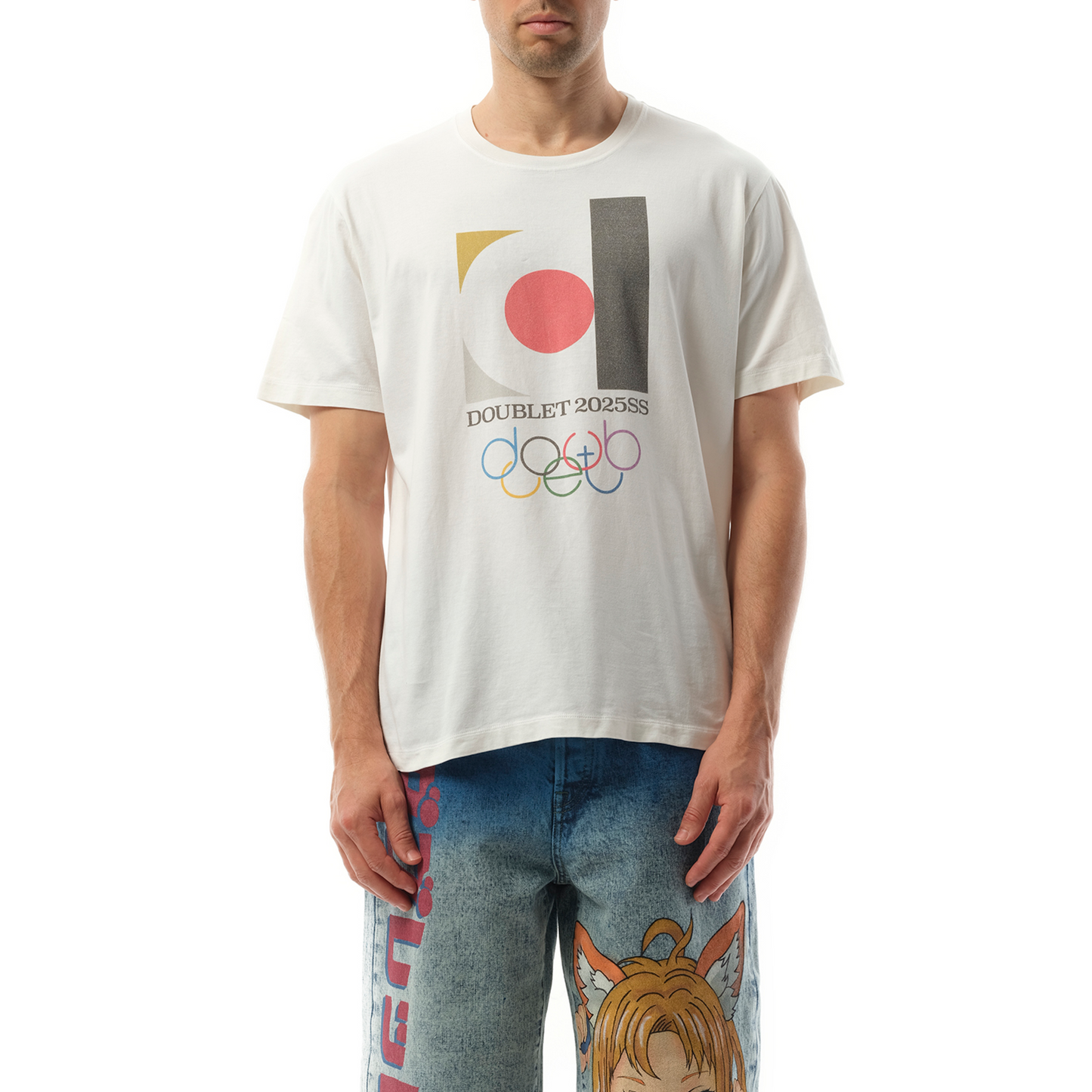 Doublet 2025SS Logo T-Shirt in White