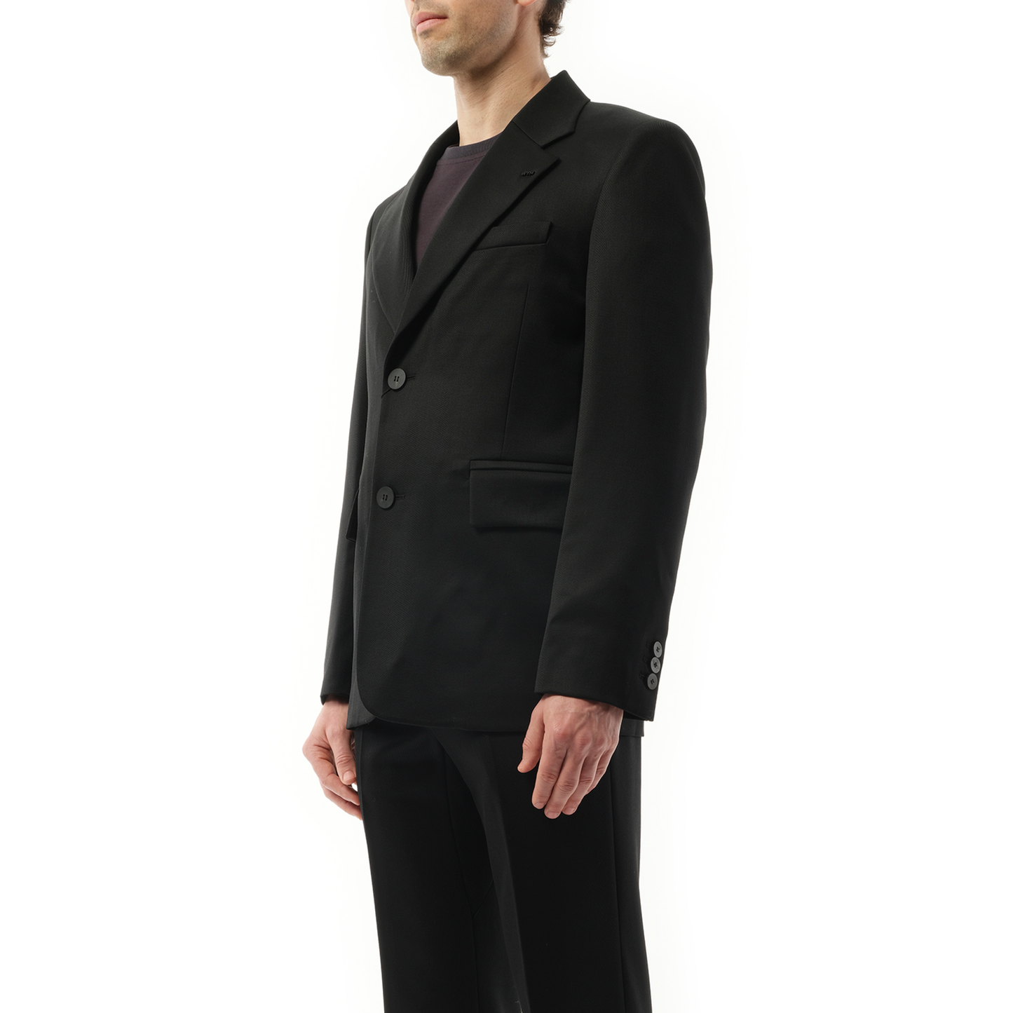 2 Button Suit Blazer in Black