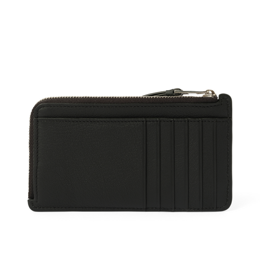 Puzzle Edge L Coin Cardholder in Black