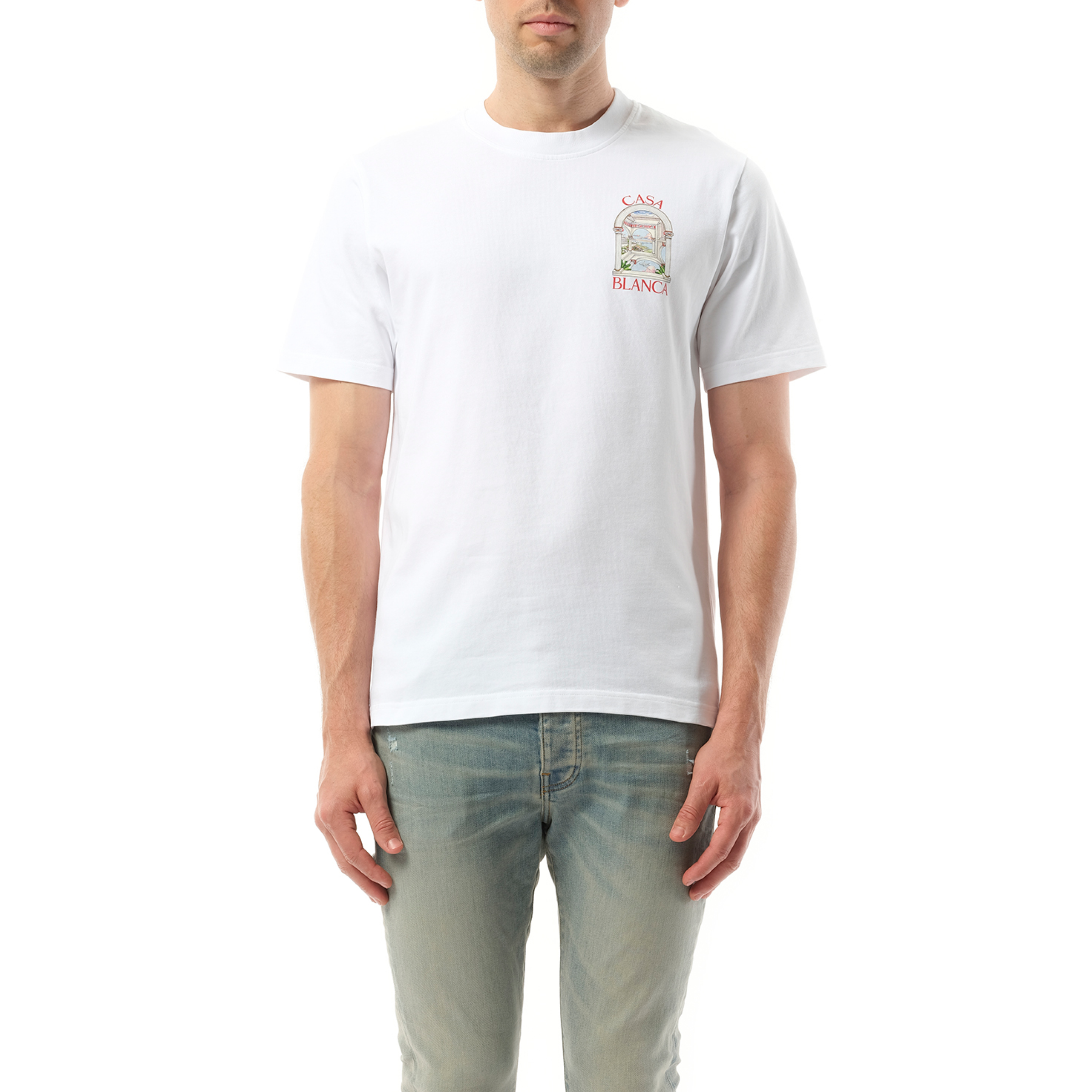 Le Passage Printed T-Shirt in White