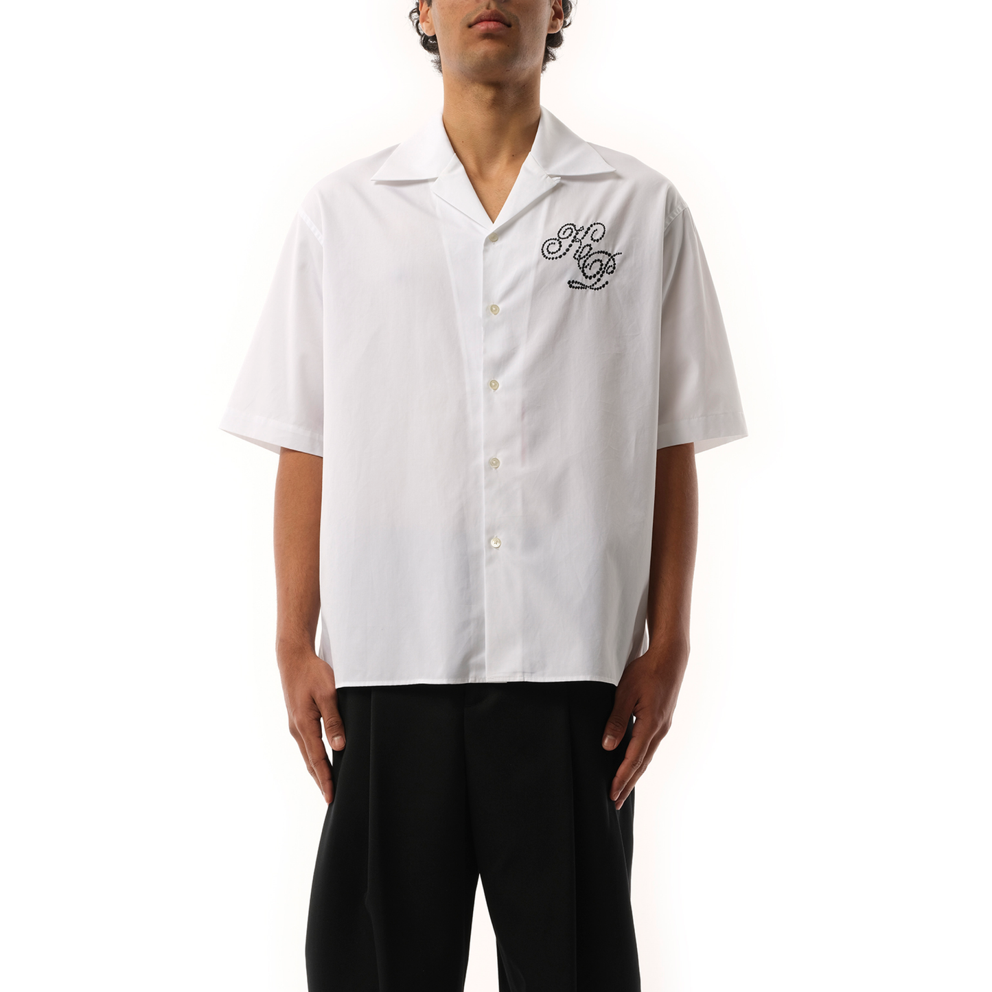 Constellation Hawaiian Short Sleeve Shirt in White