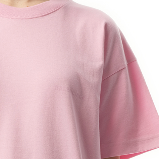 Back Logo Medium Fit T-Shirt in Pink