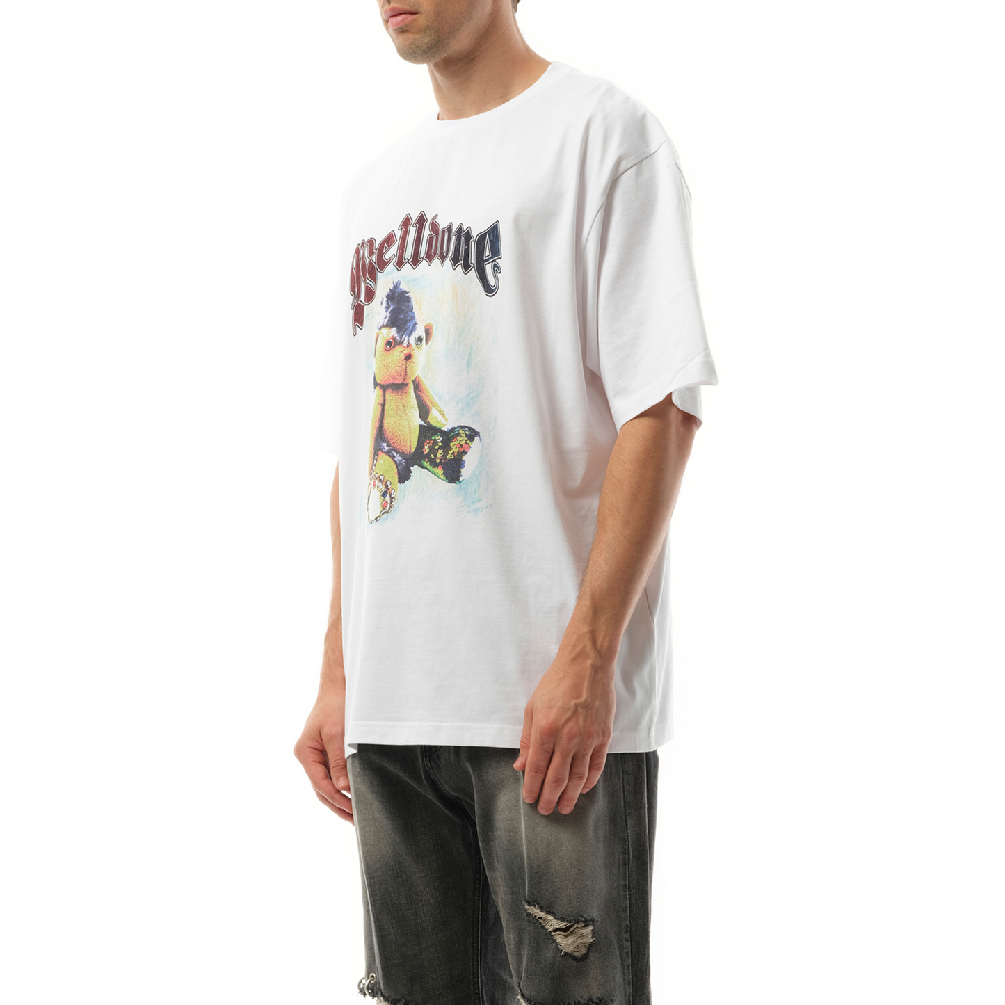 Punk Teddy T-Shirt in White