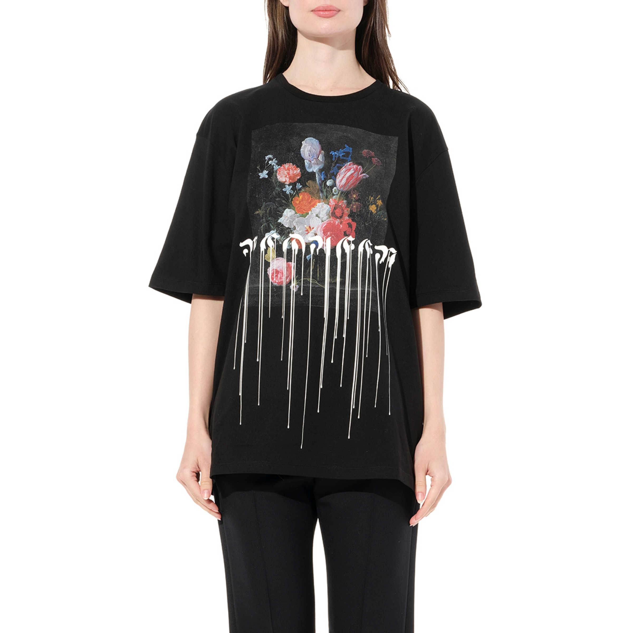 Paint Drip T-Shirt in Black