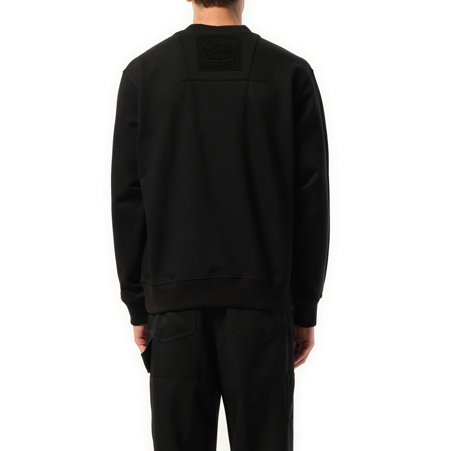 Back Patch Sweatshirt in Black